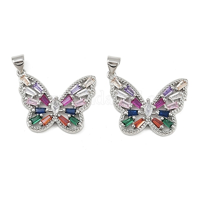 Латунные микро проложить кубического циркония подвески KK-C109-09A-P-1