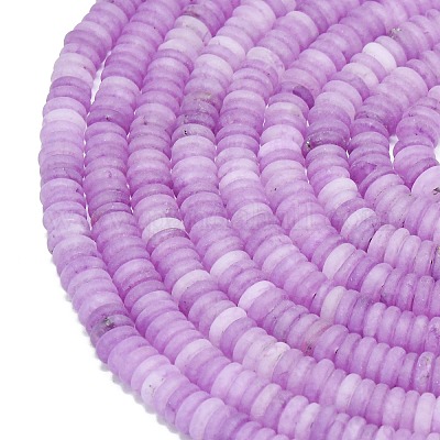 Нити бусин из натурального белого нефрита G-K389-C43-01B-1