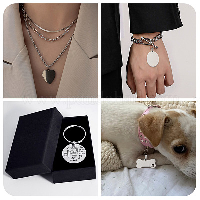 32 шт. 8 стиля 201 нержавеющая сталь штампованные пустые бирки подвески STAS-CW0001-10-1