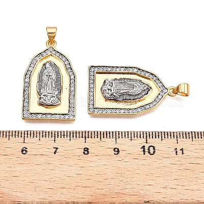 Латунные микро проложить кубического циркония подвески KK-T070-27G-1