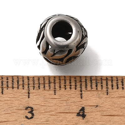 Европейские бусины из нержавеющей стали 304 STAS-D191-08B-AS-1