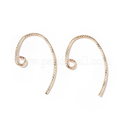 Латунные крючки для сережек KK-E079-01G-1