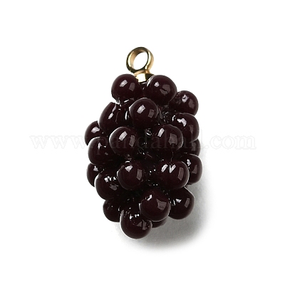 Подвески из акрила из виноградной латуни OACR-R006-05G-04-1