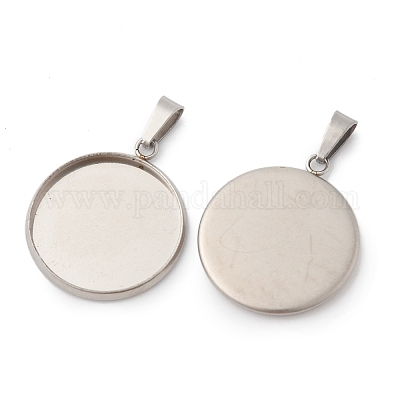 Оправы для подвесок из нержавеющей стали 304 в виде кабошонов STAS-I328-01G-P-1