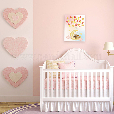 Холст картина отпечатков пальцев DIY-WH0466-019-1