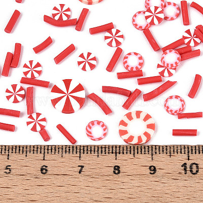 Рождественские кабошоны из полимерной глины ручной работы CLAY-N013-03-1