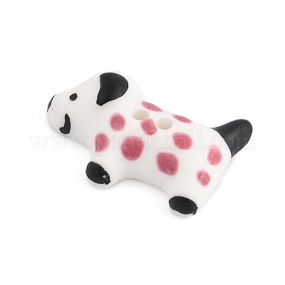 Керамические пуговицы собака BUTT-I018-01A-02-1