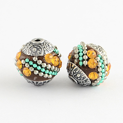 Индонезийские бусины ручной работы IPDL-R437-08-1