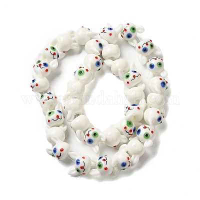 Бусы лэмпворк ручной работы LAMP-Z010-01-1