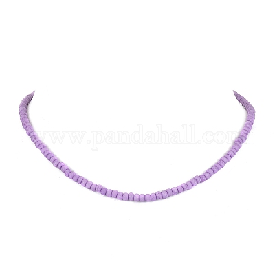 6 шт. набор из двухцветных стеклянных бусин с застежками из нержавеющей стали 304 NJEW-JN04380-1