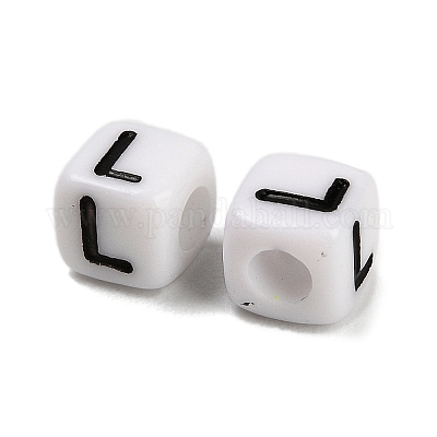 Непрозрачные акриловые бусины OACR-S076-01L-1