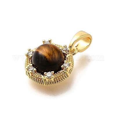 Латунные микро проложить кубического циркония подвески KK-S517-03G-1