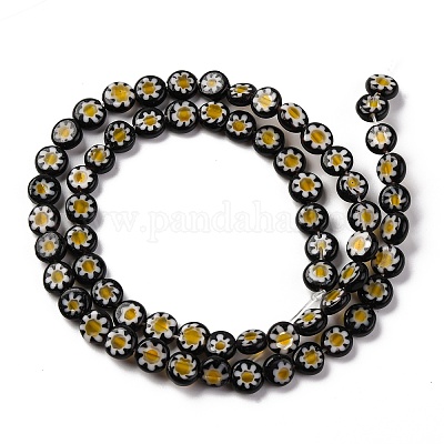 Ручной работы millefiori стеклянные бусины нитки LAMP-G164-11I-1