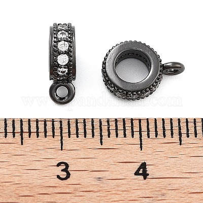 Стеллажное покрытие латунь микро паве кубический цирконий трубчатые поручни KK-Z052-01B-1