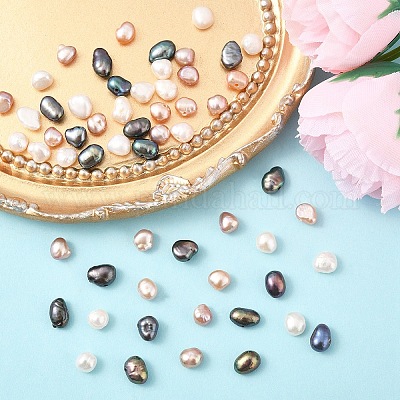 10 шт. бусины из натурального пресноводного жемчуга PEAR-YW0001-07B-1