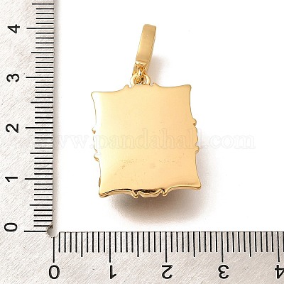 Подвески из латуни с микропаве из циркония KK-R212-03G-05-1