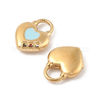 Подвески из нержавеющей стали 304 с эмалью STAS-P380-07G-01-1