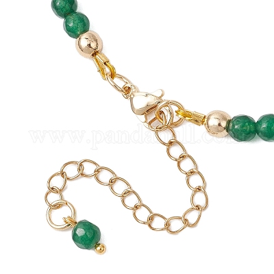 Белого нефрита ожерелье NJEW-JN05340-01-1