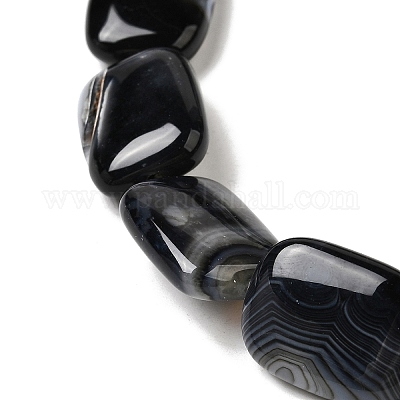 Натуральные полосатые агатовые / полосатые агатовые бусинки G-B137-B01-01B-1