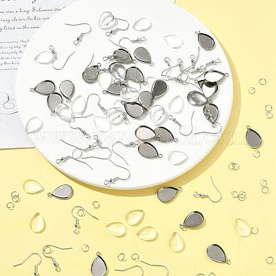 Наборы для изготовления висячих серег своими руками DIY-FS0009-19-1