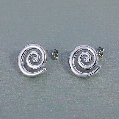 Вращающаяся резьба держатель противомоскитной спирали латунные серьги-гвоздики NN8034-1