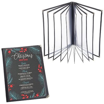 A4 пластиковый протектор книги меню AJEW-WH0300-01B-1