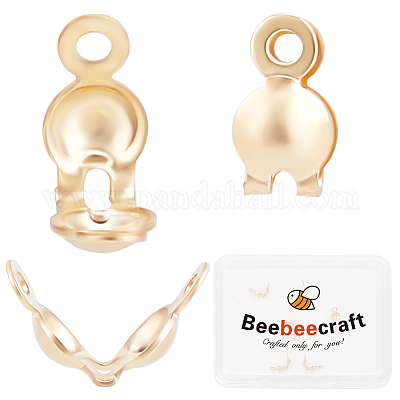 6 шт. латунные наконечники для бусин KK-BBC0013-75-1