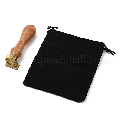 (распродажа с дефектом: окисление)деревянные ручки с сургучной печатью STAM-XCP0001-03LG-1