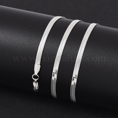 Не тускнеющие ожерелья из нержавеющей стали 304 в виде змеи NJEW-F195-01B-P-1