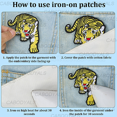 Нашивки на одежду из полиэстера&nbsp;PATC-WH20816-005-1