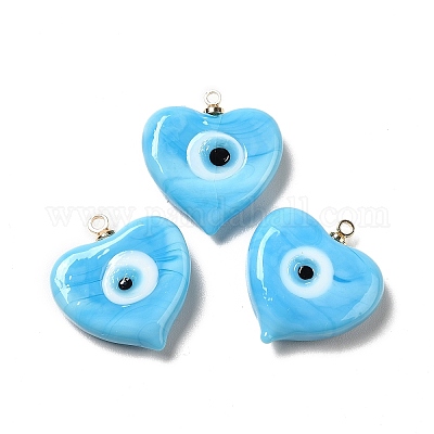 Подвески лэмпворк ручной работы LAMP-E030-01G-02-1