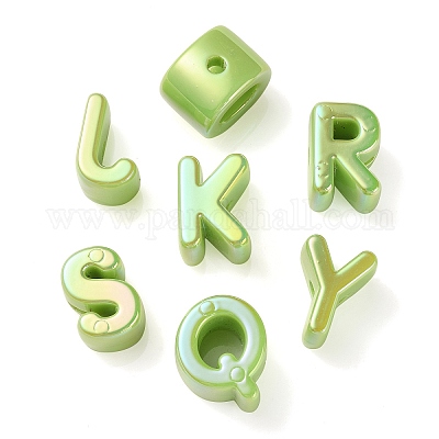 УФ-покрытие радужными переливающимися акриловыми бусинами OACR-C012-01F-1-1