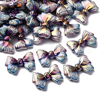 Непрозрачные акриловые бусины с печатью и УФ-покрытием OACR-G052-02A-1