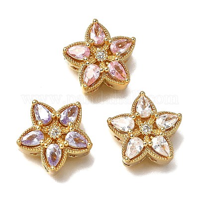 Многожильные звенья из латуни с паве из кубического циркония KK-F913-05G-1