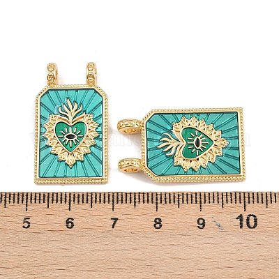 Латунь эмаль подвески KK-B157-28A-G-1