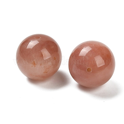 Сферические бусины из натурального золотистого шелка и нефрита Синьцзяна G-G290-01B-1