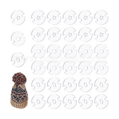 60 шт. 3 формы акрилового вязаного шапочного инструмента для изготовления застежки FIND-GA0004-03-1