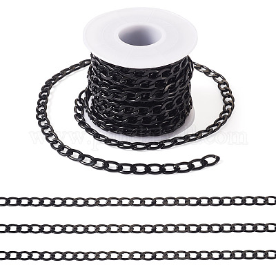 Цепи панцирные граненые из оксидированного алюминия длиной 5 м&nbsp;CHA-TA0001-23-1