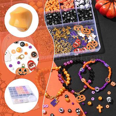Набор для самостоятельного изготовления браслетов на тему Хэллоуина DIY-FS0009-82-1