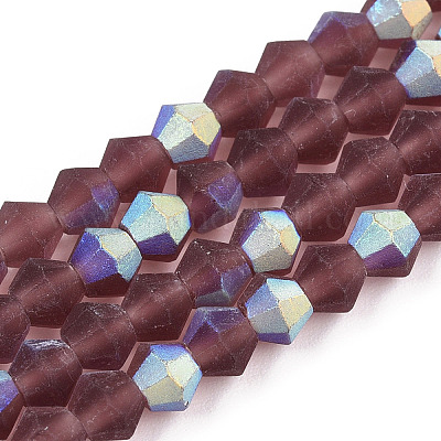 Имитируют нити бус из матового стекла из австрийского хрусталя EGLA-A039-T3mm-MB05-1