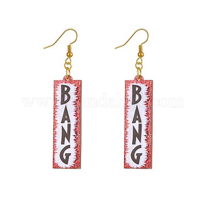 Серьги с подвесками из сплава акрила FS-WG4D5AE-01-1