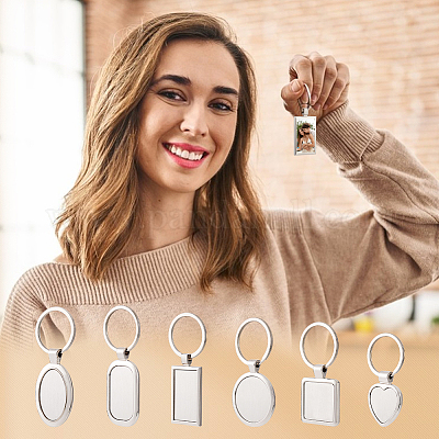 12 шт. 6 стильных брелока из сплава AJEW-GA0007-46-1