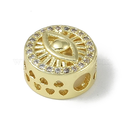 Покрытие стойки латунь микропаве прозрачные кубические циркониевые бусины KK-A220-07G-1