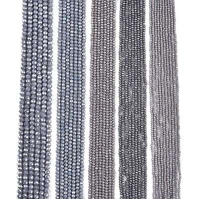 Стеклянные бусины с гальваническим покрытием  EGLA-A044-P4mm-A10-1