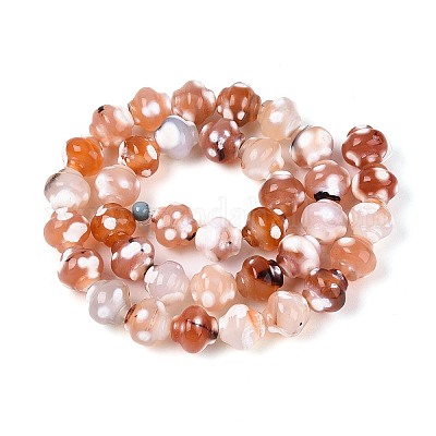 Окрашенные естественный агат бисер пряди G-T144-27D-1