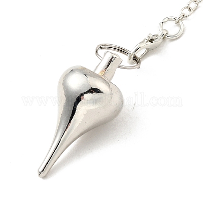 Маятники для биолокации с заостренными цепями из латуни HJEW-D004-03P-1