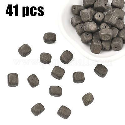 1 нить бусин из натурального пирита&nbsp;G-YW0002-93-1