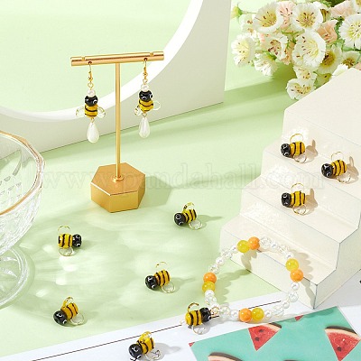 12шт ручной работы бусины лэмпворк LAMP-SC0001-34-1