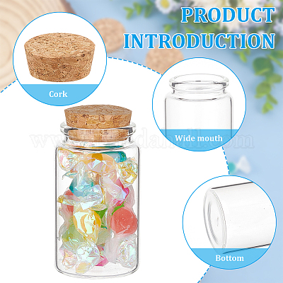 Пустая стеклянная бутылка AJEW-WH0470-43C-1