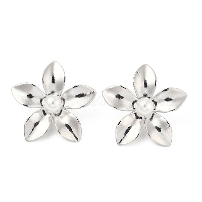 Серьги-гвоздики из латуни EJEW-S258-02P-1